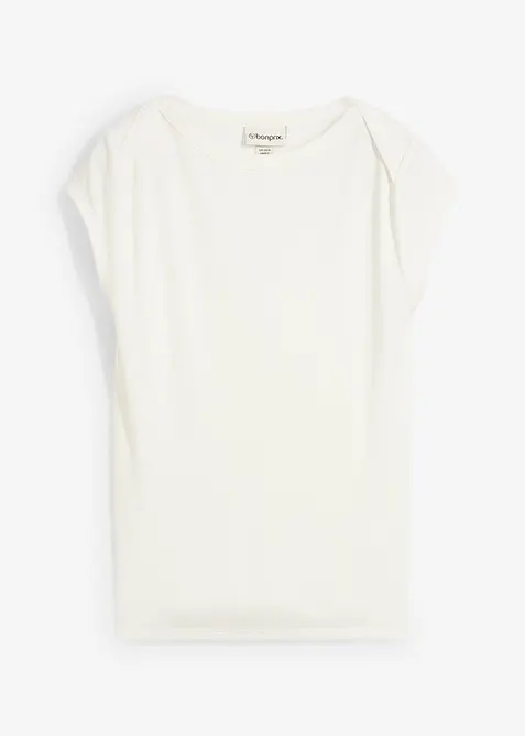 Ribbet topp i myk modalmiks, bonprix