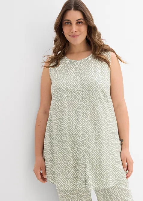 Lang bluse i myk viskose, bonprix