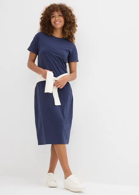 Jerseykjole i 100% økologisk bomull, bonprix