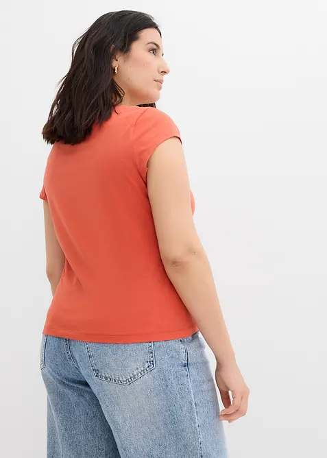 T-skjorte med ren &oslash;kologisk bomull, bonprix