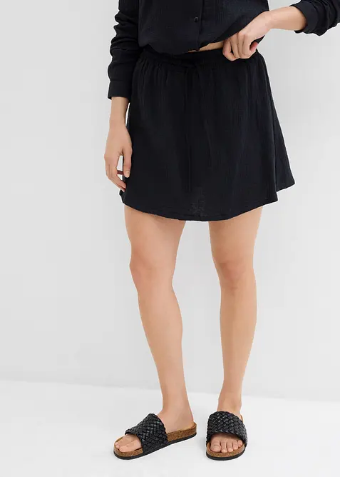 Bukseskjørt i musselin, bonprix