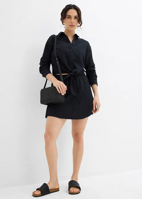 Bukseskjørt i musselin, bonprix