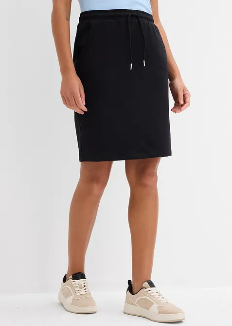 Sweatskjørt med lommer, bonprix