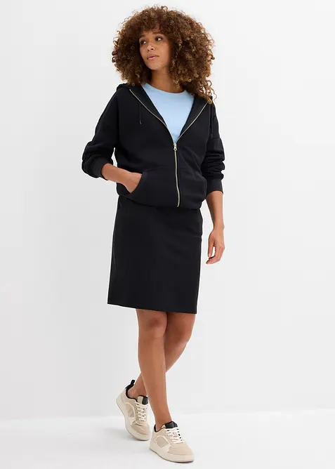 Sweatskjørt med lommer, bonprix