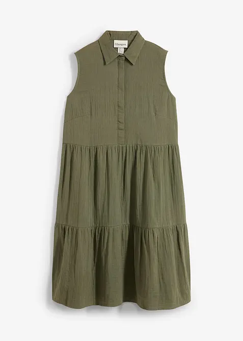 Tunikakjole i lett musselin, bonprix