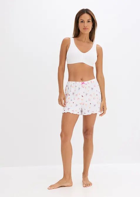 BH uten spiler med lukning foran og &oslash;kologisk bomull (2-pack), bonprix