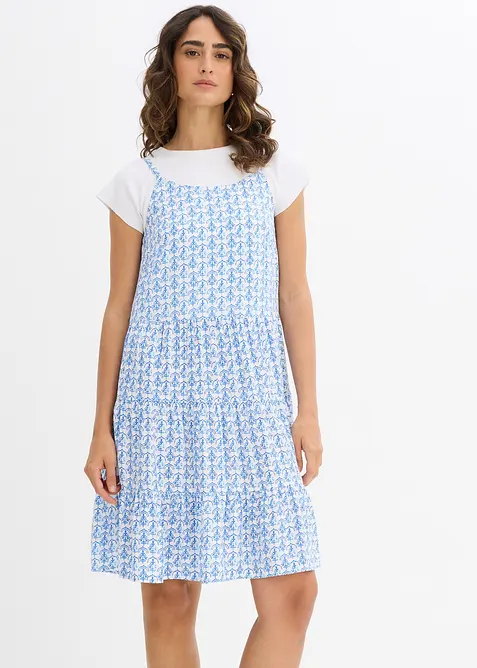 Stroppekjole i lett viskose, bonprix