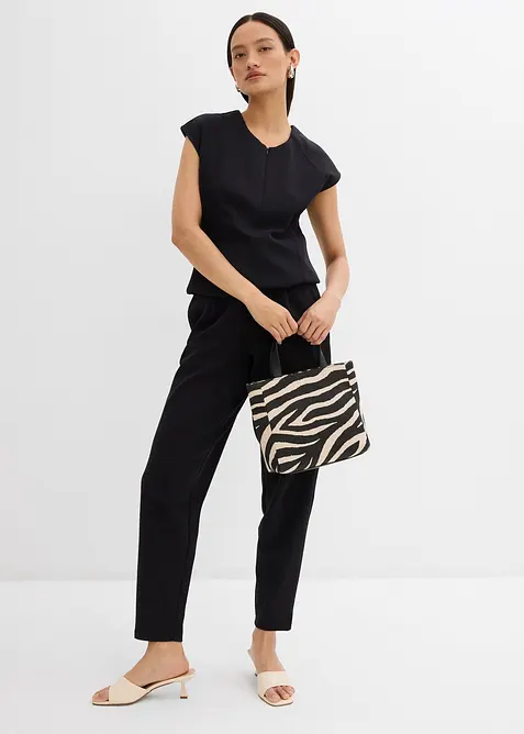 Ankellang bukse i piké, bonprix