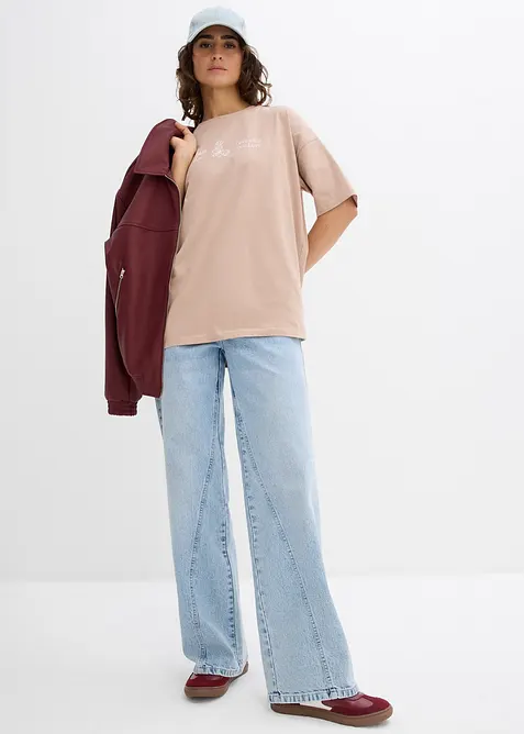 Lang topp i 100% økologisk bomull, bonprix