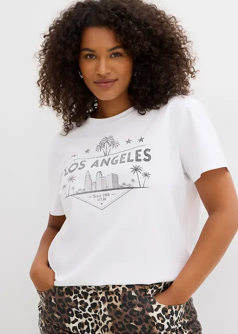 Kort T-skjorte av jersey, bonprix