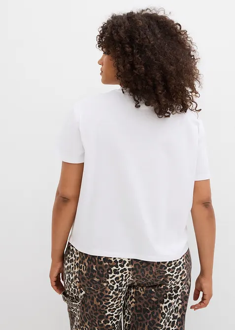 Kort T-skjorte av jersey, bonprix