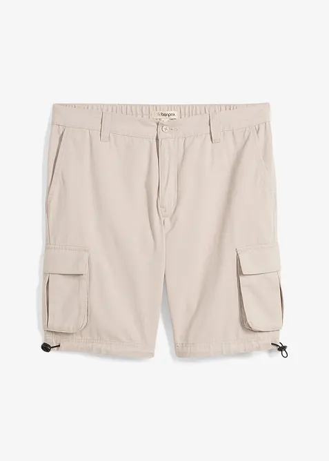Cargo-bermudashorts med stretchlinning, Regular Fit, bonprix
