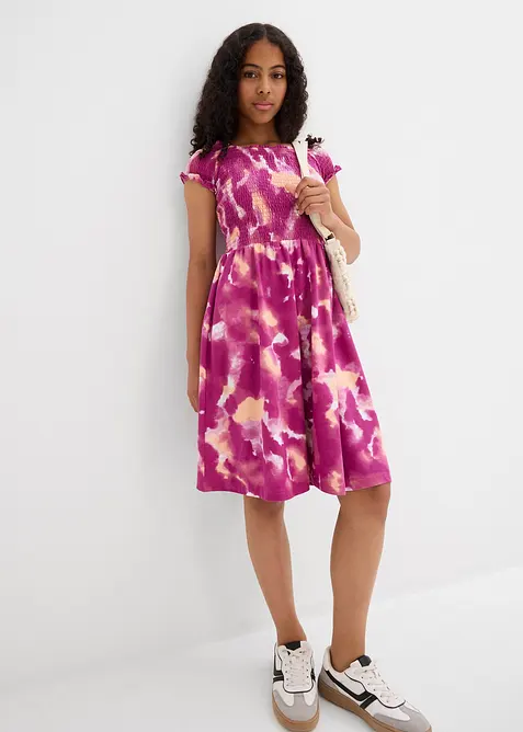 Jerseykjole i &oslash;kologisk bomull med elastan, bonprix