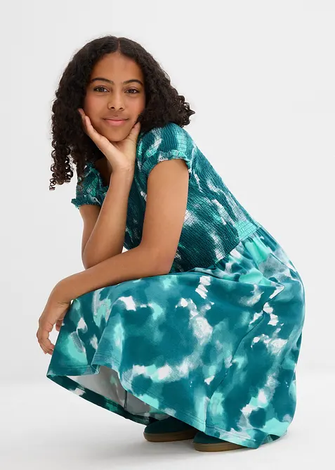 Jerseykjole i økologisk bomull med elastan, bonprix