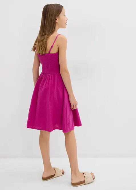 Stroppekjole i lett musselin, bonprix