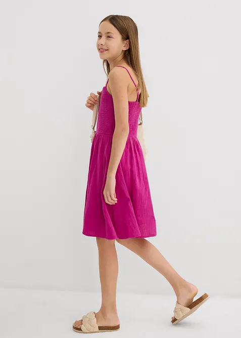 Stroppekjole i lett musselin, bonprix