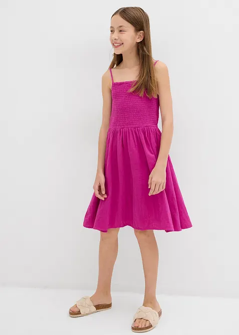 Stroppekjole i lett musselin, bonprix