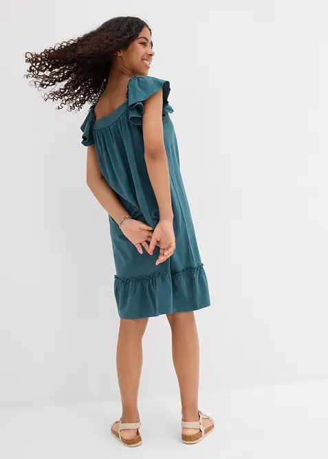 Jerseykjole av elastisk, økologisk bomull, bonprix