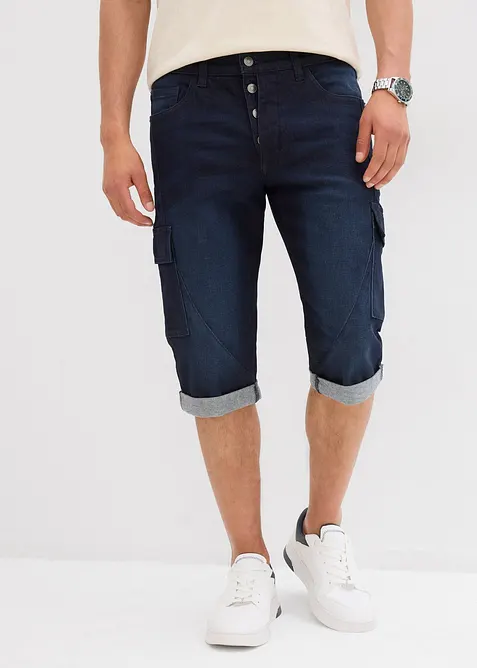 Cargo-bermudashorts i denim med stretch, Regular Fit, bonprix