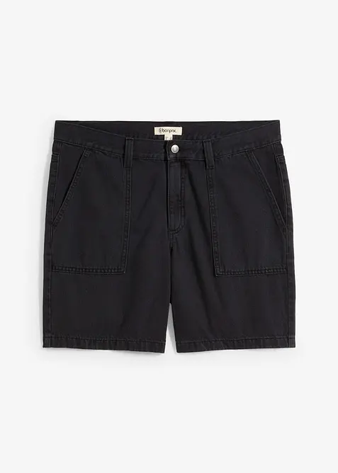 Shorts i twill av 100% bomull, Loose Fit, bonprix