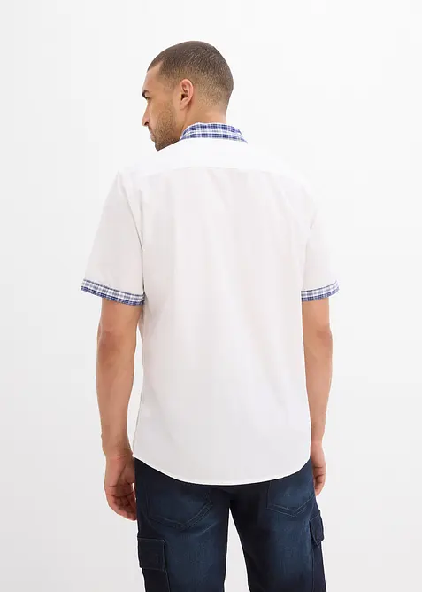 Kortermet skjorte i 100% bomull, bonprix