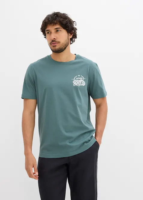 T-skjorte i 100% bomull (2-pack), bonprix