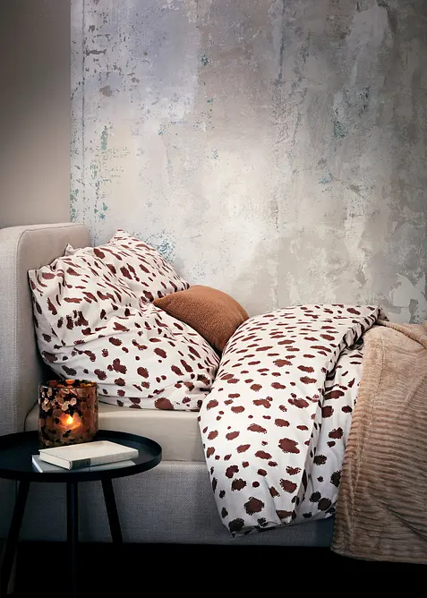 Sengesett med prikkemønster, bonprix