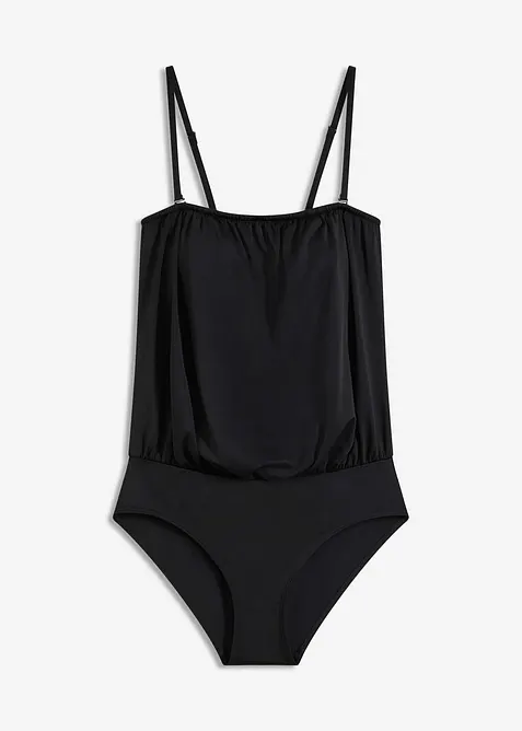Bandeau-badedrakt med avtagbare skulderbånd, bonprix