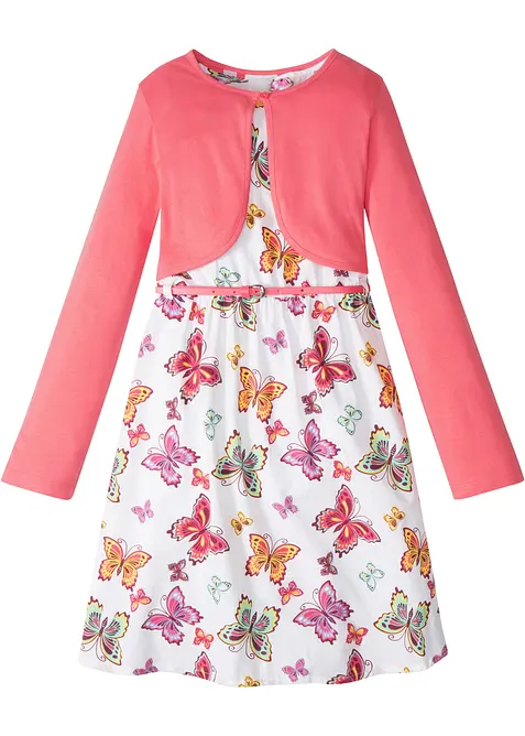 Kjole, belte og bolero (3-delt sett), bonprix