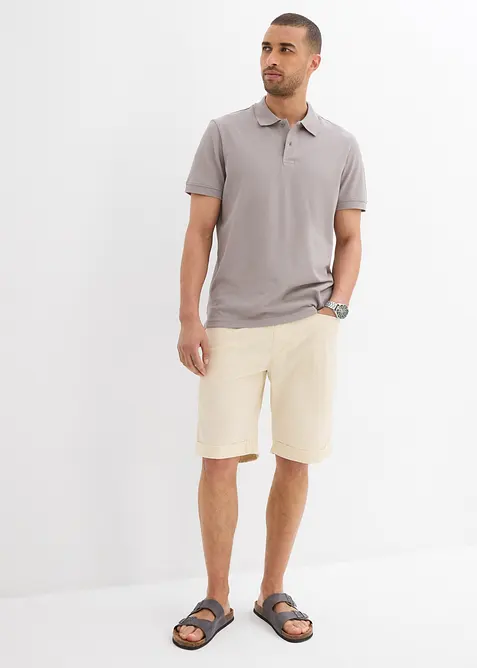 Piké-poloskjorte i 100% økologisk bomull, bonprix