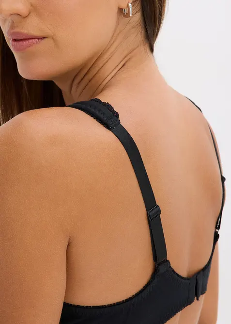 Minimizer T-skjorte-BH med spiler og &oslash;kologisk bomull (2-pack), bonprix