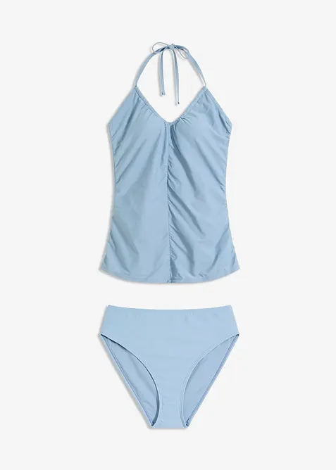 Halterneck-tankini med rynking (2-delt sett), bonprix