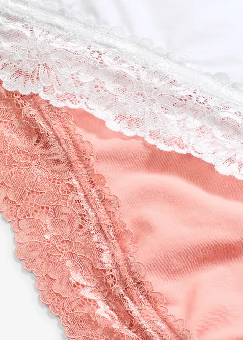 Bandeau-BH med økologisk bomull (2-pack), bonprix