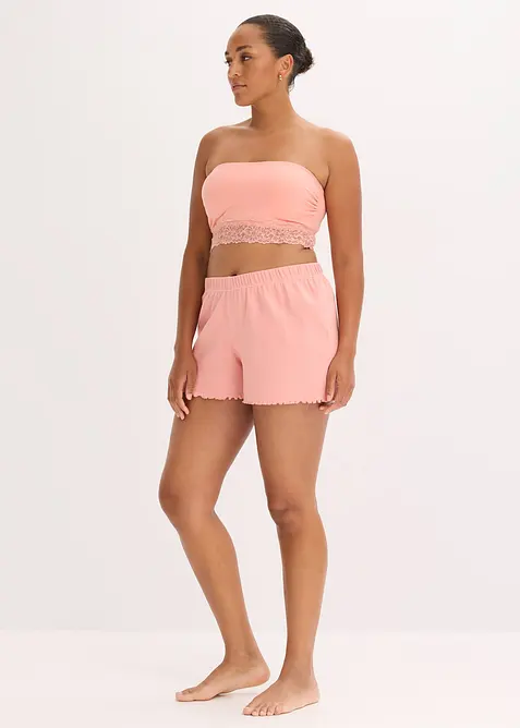 Bandeau-BH med økologisk bomull (2-pack), bonprix