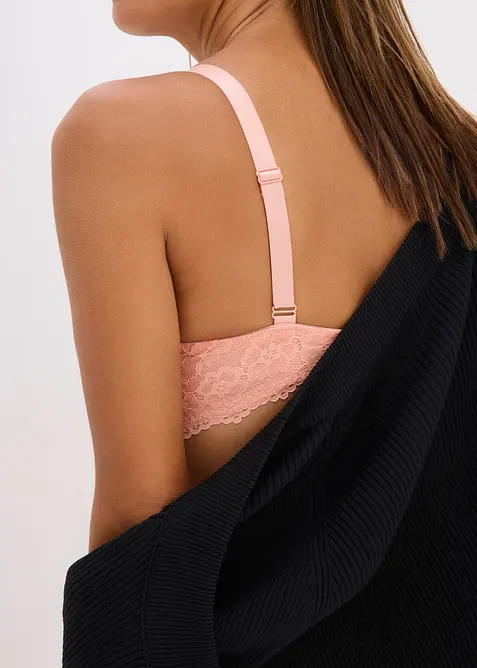 Push up-BH i glinsende materiale, bonprix