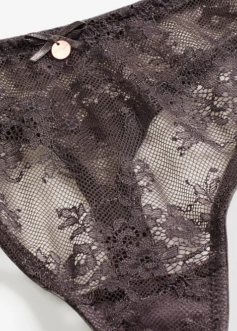 Stringtruse med blonder, bonprix