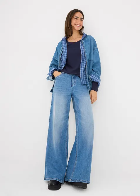 Langermet topp (2-pack), bonprix