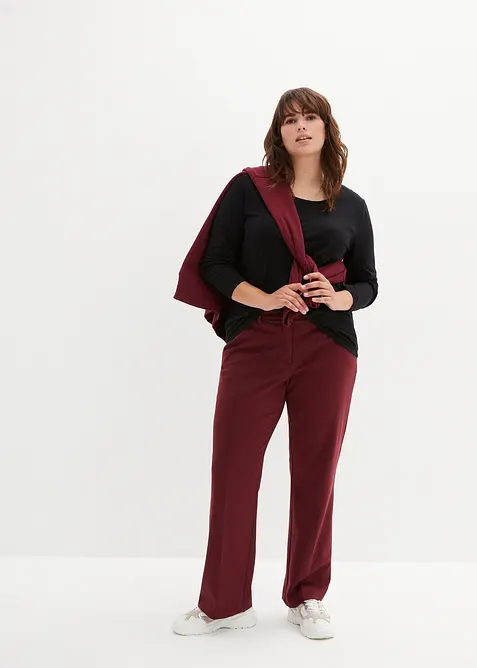 Langermet topp (2-pack), bonprix