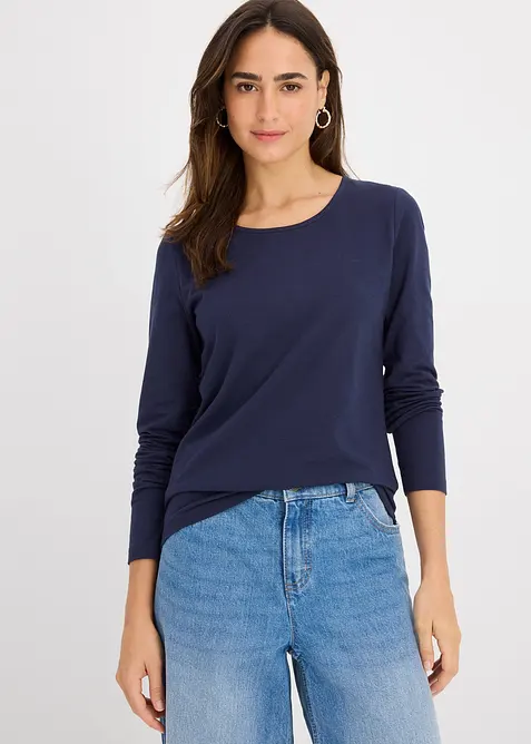 Langermet topp (2-pack), bonprix