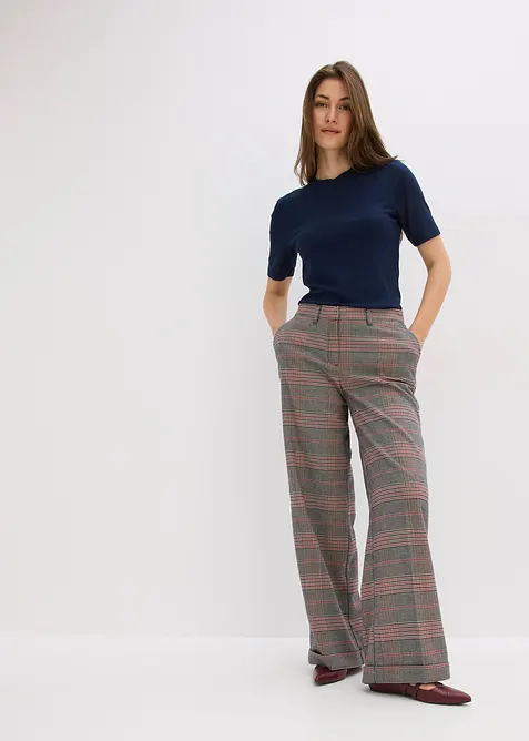 Ribbestrikket topp i myk viskosemiks, bonprix