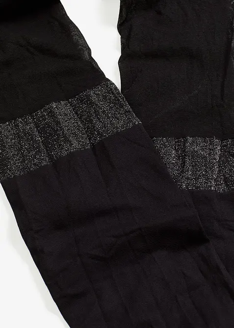 Overknee  strømpebukse 70den med glitterkant, med resirkulert polyamid, bonprix