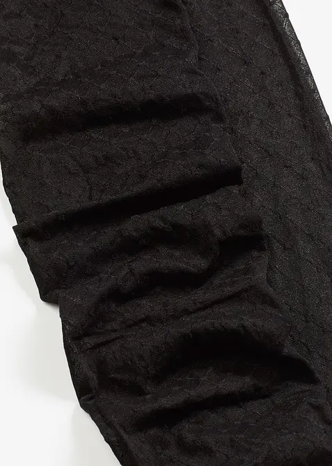 Strømpebukse med prikkete nettingmønster, 30 den, bonprix