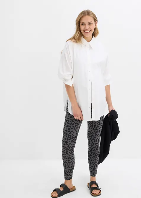 Mammaleggings i økologisk bomull (2-pack), bonprix