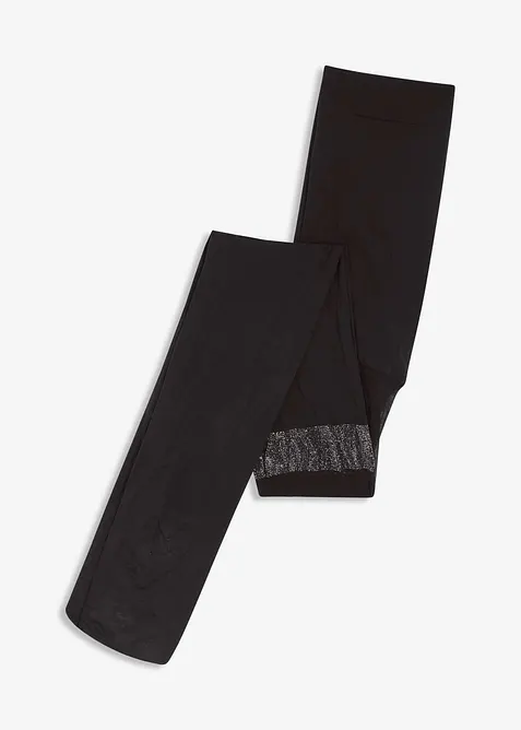 Overknee  strømpebukse 70den med glitterkant, med resirkulert polyamid, bonprix