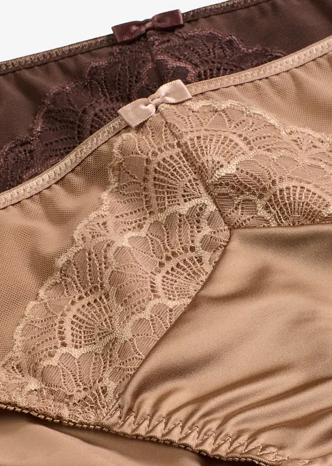 Truse med glanseffekt (2-pack), bonprix