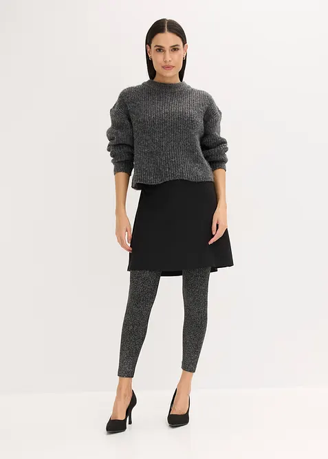 Termo-strømpeleggings av glittergarn, bonprix