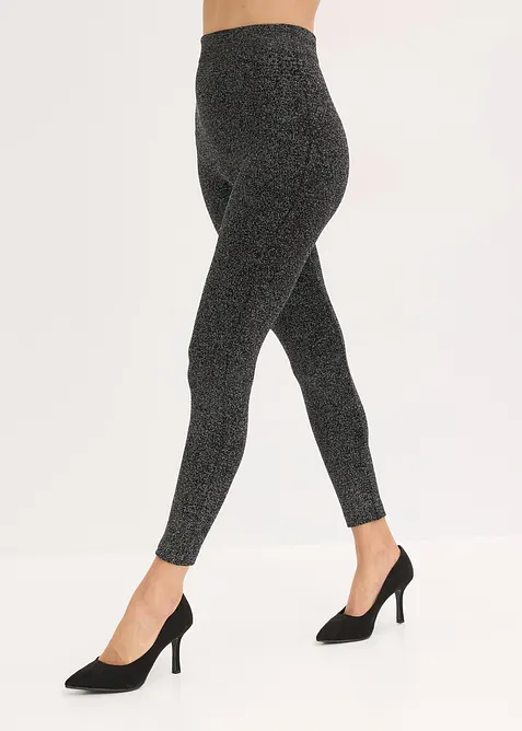 Termo-strømpeleggings av glittergarn, bonprix