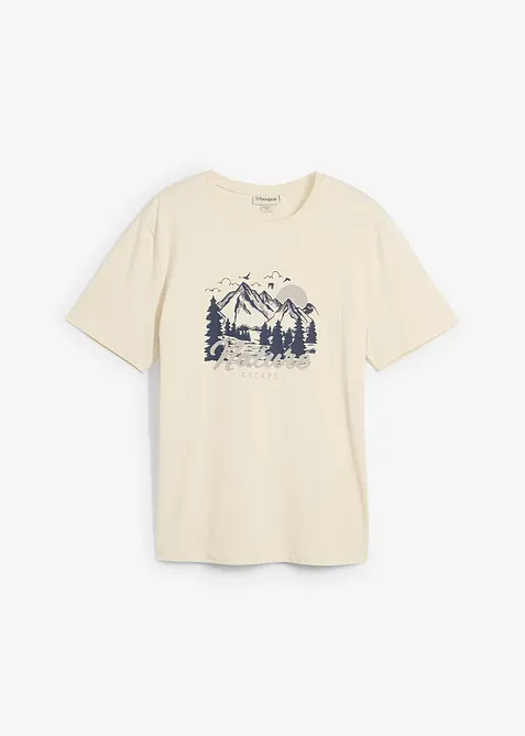 T-skjorte i 100% økologisk bomull, bonprix