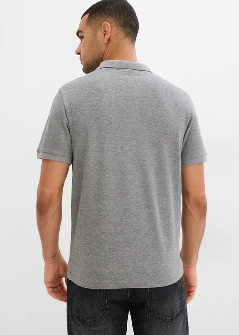 Piké-poloskjorte i ren bomull, Slim Fit, kortermet, bonprix