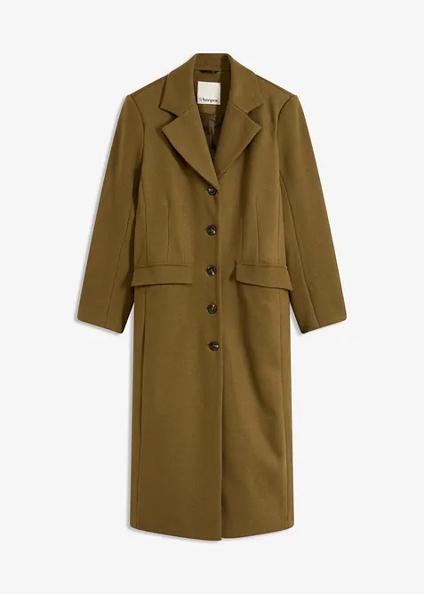 Kåpe i ull-look og maxi-lengde, bonprix